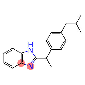 1H-Benzimidazole, 2-[1-[4-(2-methylpropyl)phenyl]ethyl]-