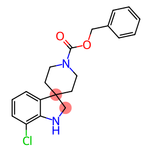 Spiro[3H-indole-3,4'-piperidine]-1'-carboxylic acid, 7-chloro-1,2-dihydro-, phenylmethyl ester