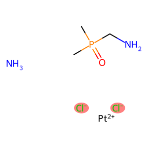 amminedichloro(1-(dimethylphosphinyl)methanamine-N)platinum