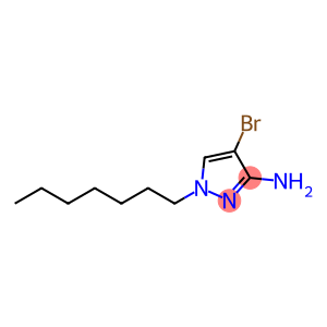 1H-Pyrazol-3-amine, 4-bromo-1-heptyl-