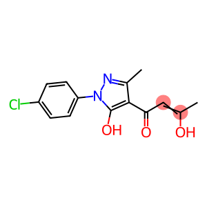 1-[1-(4-CHLOROPHENYL)-5-HYDROXY-3-METHYL-1H-PYRAZOL-4-YL]-3-HYDROXY-2-BUTEN-1-ONE