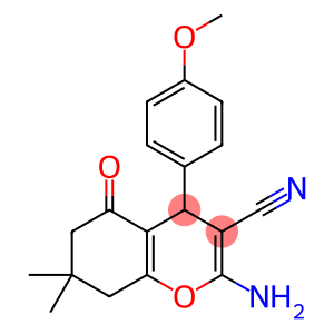 2-氨基-4-(4-甲氧基苯基)-7,7-二甲基-5-氧代-5,6,7,8-四氢-4H-亚甲基-3-腈