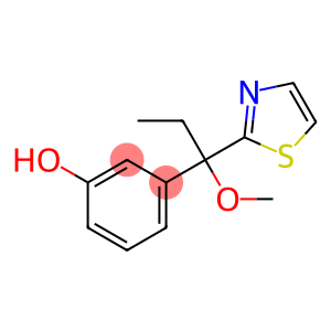 1-(3-HYDROXYPHENYL)-1-METHOXY-1-(2-THIAZOLYL)-PROPANE