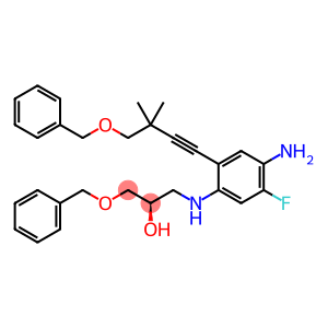 2-Propanol, 1-[[4-aMino-2-[3,3-diMethyl-4-(phenylMethoxy)-1-butyn-1-yl]-5-fluorophenyl]aMino]-3-(phenylMethoxy)-, (2R)-