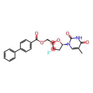 2'-DEOXY-3'-DEOXY-3'-FLUORO-5'-O-(4-PHENYLBENZOYL)-THYMIDINE