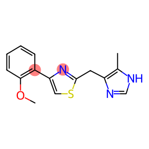 4-(2-methoxyphenyl)-2-(4(5)-methyl-5(4)-imidazolylmethyl)thiazole