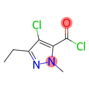 1H-Pyrazole-5-carbonyl chloride, 4-chloro-3-ethyl-1-methyl-