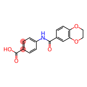 4-(2,3-dihydro-1,4-benzodioxine-6-carbonylamino)benzoic acid