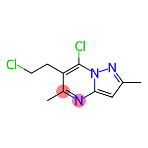 Pyrazolo[1,5-a]pyrimidine, 7-chloro-6-(2-chloroethyl)-2,5-dimethyl-