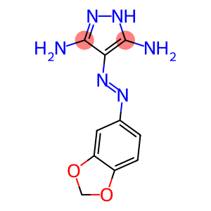 3-amino-4-(1,3-benzodioxol-5-yldiazenyl)-1H-pyrazol-5-ylamine