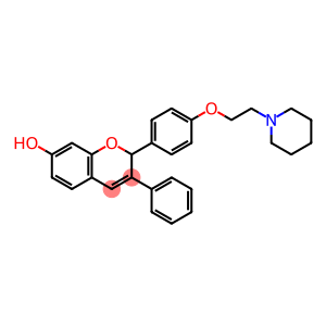 2-(4-(2-piperidinoethoxy)phenyl)-7-hydroxy-2H-1-benzopyran