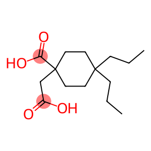 1-CARBOXYMETHYL-4,4-DIPROPYL-CYCLOHEXANECARBOXYLIC ACID