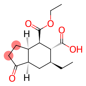 rel-(3aS,4S,5S,6R,7aS)-4-(ethoxycarbonyl)-6-ethyl-1-oxooctahydro-1H-indene-5-carboxylic acid