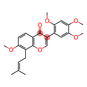 4H-1-Benzopyran-4-one, 7-methoxy-8-(3-methyl-2-buten-1-yl)-3-(2,4,5-trimethoxyphenyl)-