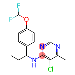 5-Chloro-N-{1-[4-(difluoromethoxy)Phenyl]Propyl}-6-methyl-4-pyrimidinamine