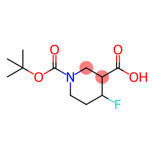 4-fluoro-1-[(2-methylpropan-2-yl)oxycarbonyl]piperidine-3-carboxylic acid