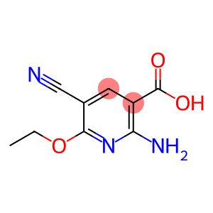 3-Pyridinecarboxylicacid,2-amino-5-cyano-6-ethoxy-(9CI)