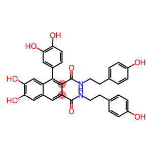 N,N'-Bis[2-(4-hydroxyphenyl)ethyl]-6,7-dihydroxy-1-(3,4-dihydroxyphenyl)naphthalene-2,3-dicarboxamide