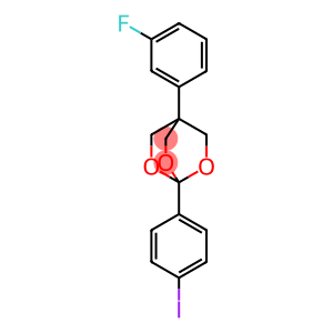 2,6,7-Trioxabicyclo[2.2.2]octane, 4-(3-fluorophenyl)-1-(4-iodophenyl)-