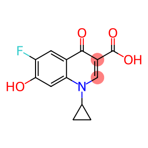 3-Quinolinecarboxylic acid, 1-cyclopropyl-6-fluoro-1,4-dihydro-7-hydroxy-4-oxo-