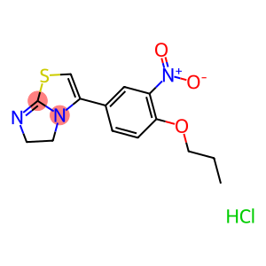 Imidazo[2,1-b]thiazole,5,6-dihydro-3-(3-nitro-4-propoxyphenyl)-, hydrochloride (1:1)