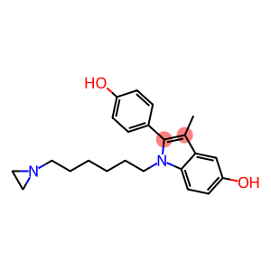 1-(6-aziridinylhexyl)-2-(4-hydroxyphenyl)indol-5-ol