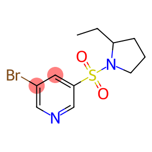 3-broMo-5-(2-ethylpyrrolidin-1-ylsulfonyl)pyridine