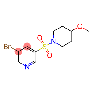 3-broMo-5-(4-Methoxypiperidin-1-ylsulfonyl)pyridine