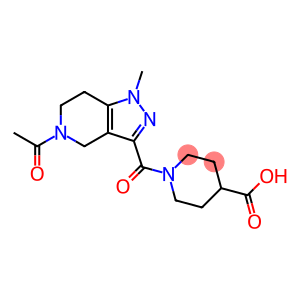 1-[(5-乙酰基-1-甲基-4,5,6,7-四氢-1H-吡唑并[4,3-C]吡啶-3-基)羰基]哌啶-4-羧酸