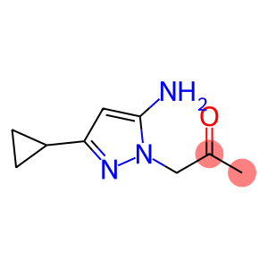 1-(5-氨基-3-环丙基-1H-吡唑-1-基)丙酮