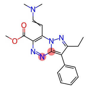 4-[(E)-2-(二甲基氨基)乙烯基]-7-乙基-8-苯基吡唑并[5,1-C][1,2,4]三嗪-3-甲酸甲酯