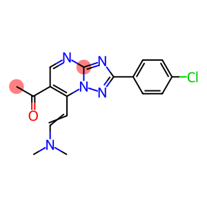 1-{2-(4-氯苯基)-7-[(E)-2-(二甲基氨基)乙烯基][1,2,4]三唑并[1,5-A]嘧啶-6-基}乙酮