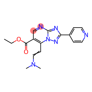 Ethyl 7-[(E)-2-(dimethylamino)vinyl]-2-pyridin-4-yl[1,2,4]triazolo[1,5-a]pyrimidine-6-carboxyl