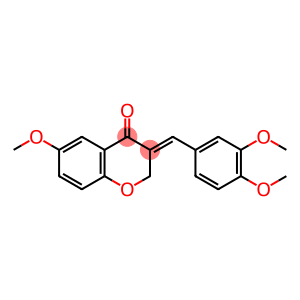 (E)-2,3-Dihydro-3-((3,4-dimethoxyphenyl)methylene)-6-methoxy-4H-1-benz opyran-4-one