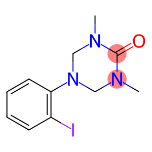 1,3,5-Triazin-2(1H)-one, tetrahydro-5-(2-iodophenyl)-1,3-dimethyl-
