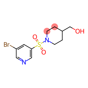 4-Piperidinemethanol, 1-[(5-bromo-3-pyridinyl)sulfonyl]-