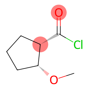 Cyclopentanecarbonyl chloride, 2-methoxy-, (2R-cis)- (9CI)