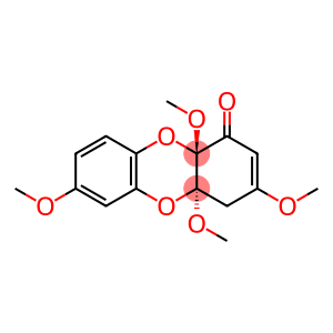 Dibenzo[b,e][1,4]dioxin-1(4H)-one, 4a,10a-dihydro-3,4a,7,10a-tetramethoxy-, (4aR,10aR)-rel-