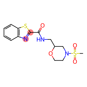 2-Benzothiazolecarboxamide, N-[[4-(methylsulfonyl)-2-morpholinyl]methyl]-