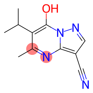 Pyrazolo[1,5-a]pyrimidine-3-carbonitrile, 7-hydroxy-5-methyl-6-(1-methylethyl)-