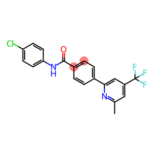 Benzamide, N-(4-chlorophenyl)-4-[6-methyl-4-(trifluoromethyl)-2-pyridinyl]-