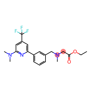 Glycine, N-[[3-[6-(dimethylamino)-4-(trifluoromethyl)-2-pyridinyl]phenyl]methyl]-N-methyl-, ethyl ester