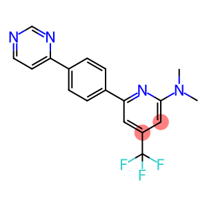 N,N-dimethyl-6-(4-pyrimidin-4-ylphenyl)-4-(trifluoromethyl)pyridin-2-amine