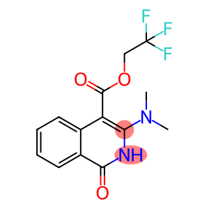4-Isoquinolinecarboxylic acid, 3-(dimethylamino)-1,2-dihydro-1-oxo-, 2,2,2-trifluoroethyl ester