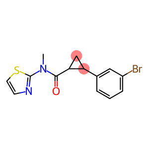 2-(3-溴苯基)-N-甲基-N-2-噻唑基-环丙烷甲酰胺