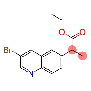 6-Quinolineacetic acid, 3-bromo-α-methyl-, ethyl ester