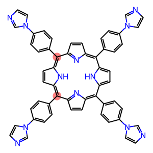 Imidazolium phenyl porphyrin