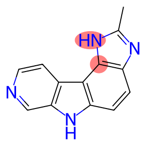 Pyrido[4,3:4,5]pyrrolo[3,2-e]benzimidazole,  1,6-dihydro-2-methyl-