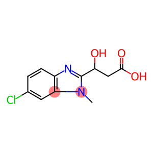 3-(6-氯-1-甲基-1H-苯并咪唑-2-基)-3-羟基丙酸