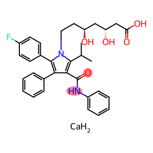 1H-Pyrrole-1-heptanoic acid, 2-(4-fluorophenyl)-β,δ-dihydroxy-5-(1-methylethyl)-3-phenyl-4-[(phenylamino)carbonyl]-, calcium salt (2:1), (βR,δS)-